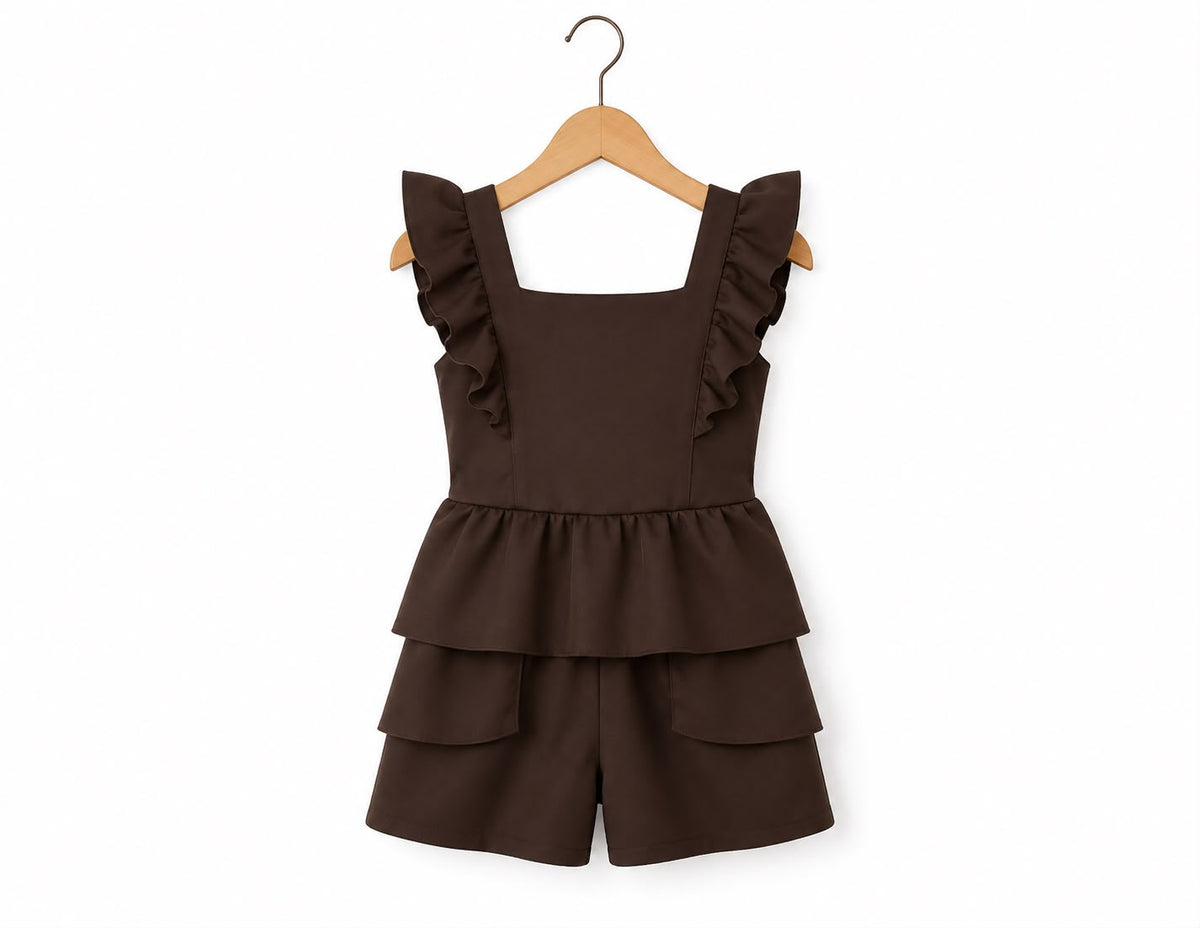 Perrie Playsuit - Brown
